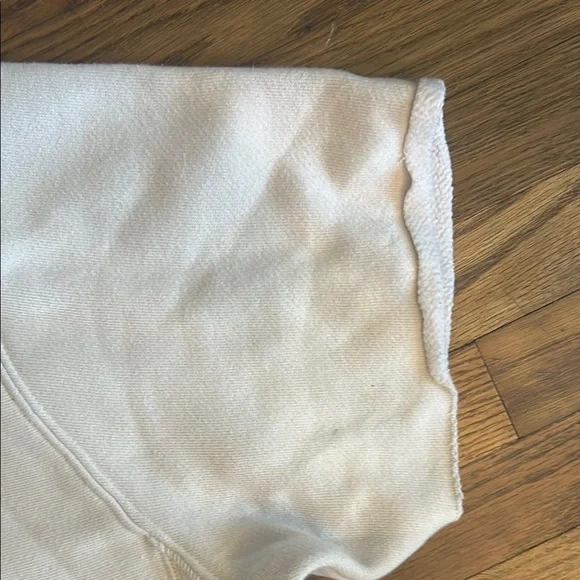 Champion White Short Sleeve Hoodie